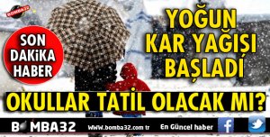 ISPARTA'DA YOĞUN KAR YAĞIŞI BAŞLADI
