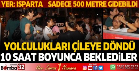 Isparta'da yolculuk çileye döndü! 40 yolcu mağdur oldu