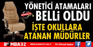 ISPARTA'DA YÖNETİCİ ATAMALARI BELLİ OLDU