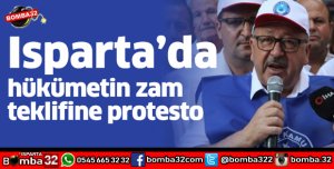 ISPARTADA ZAM PROTESTOSU