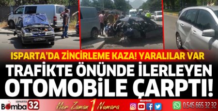 Isparta'da zincirleme kaza