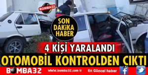 ISPARTA'DA TRAFİK KAZASI: 4 YARALI