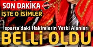 Isparta'daki Hakimlerin Yetki Alanları Belli Oldu