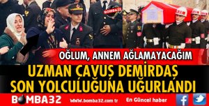 ISPARTA'DAKİ KAZADA ÖLEN UZMAN ÇAVUŞ TOPRAĞA VERİLDİ