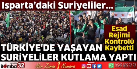 Isparta'daki Suriyeliler kutlama yaptı 