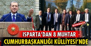 ISPARTA'DAN 8 MUHTAR, MUHTARLAR TOPLANTISINA KATILDI