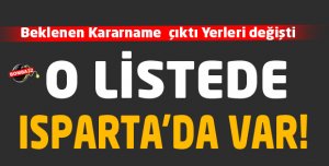 ISPARTA'DAN HANGİ HAKİM VE SAVCININ YERİ DEĞİŞTİ?