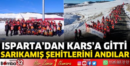 Isparta'dan Kars'a gitti