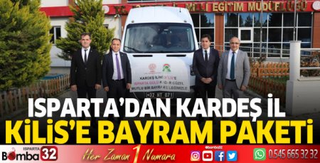 Isparta'dan Kilis'e bayram paketi