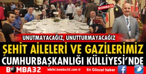 ISPARTA'DAN ŞEHİT AİLELERİ VE GAZİLERDE KATILDI