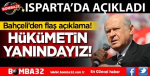ISPARTA'DAN SESLENDİ:Hükümetin yanındayız