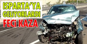 ISPARTALI AİLE KAZA YAPTI