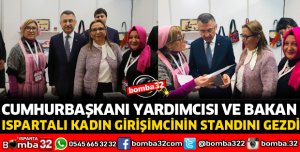 ISPARTALI KADIN GİRİŞİMCİNİN STANDINA BÜYÜK İLGİ