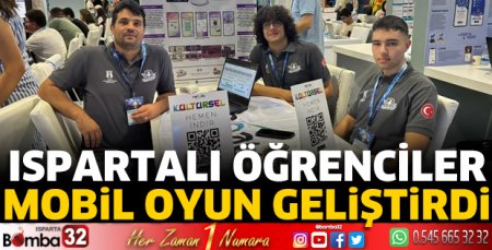 Ispartalı öğrenciler mobil oyun geliştirdi