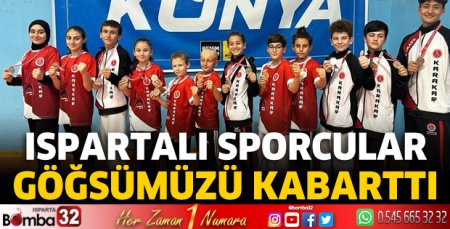 Ispartalı sporcular göğsümüzü kabarttı