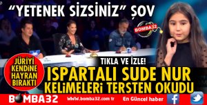 ISPARTALI SUDE NUR YETENEK SİZSİNİZ'DE ŞOV YAPTI
