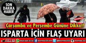 ISPARTALILAR ÇARŞAMBA VE PERŞEMBE GÜNÜNE DİKKAT