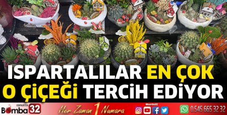 Ispartalılar en çok hangi çiçeği tercih ediyor