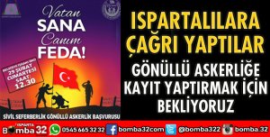 ISPARTALILARA ANLAMLI ÇAĞRI