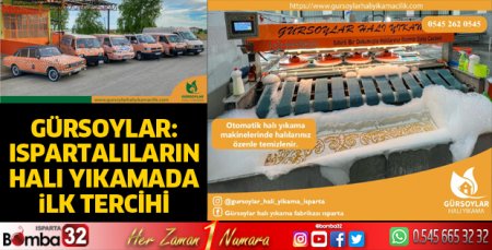 Ispartalıların halı yıkamada ilk tercihi