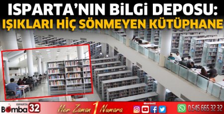 Isparta'nın bilgi deposu