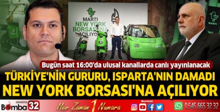 Isparta'nın damadı Oğuz Alper Öktem New York Borsası'na açılıyor