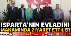 Isparta'nın evladını makamında ziyaret ettiler