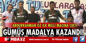 ISPARTA'NIN  GURURU ABDURRAHMAN ÖZ İLK MİLLİ MAÇINDA MADALYA KAZANDI