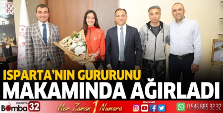 Isparta'nın gururunu makamında ağırladı