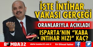 ISPARTA'NIN İNTİHAR HIZI GERÇEĞİ