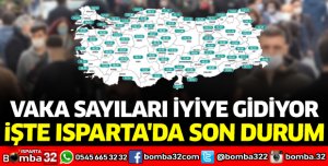 Isparta'nın vaka sayısı 