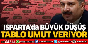 Isparta'nın vaka sayısında büyük düşüş