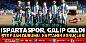 ISPARTASPOR GALİP GELDİ
