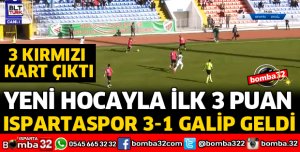 ISPARTASPOR KENDİ SAHASINDA GALİP GELDİ