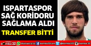 ISPARTASPOR SAĞ KORİDORU SAĞLAMA ALDI