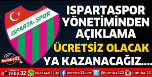 ISPARTASPOR YÖNETİMİNDEN FLAŞ AÇIKLAMA