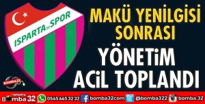 ISPARTASPOR’DA YÖNETİM ACİL TOPLANDI