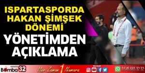 ISPARTASPOR'DA YENİ TEKNİK DİREKTÖR HAKAN ŞİMŞEK OLDU