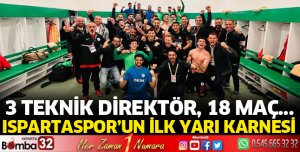 Ispartaspor'un ilk yarı karnesi