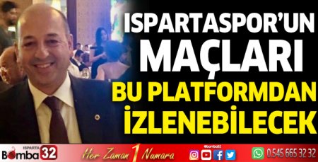 Ispartaspor'un maçları bu platformdan izlenebilecek
