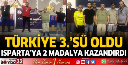 Isparta'ya 2 madalya kazandırdı