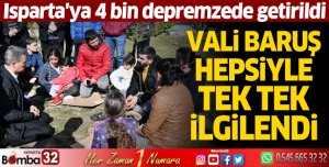 Isparta'ya 4 bin depremzede getirildi