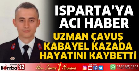 Isparta'ya acı haber