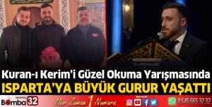 Isparta'ya büyük gurur yaşattı