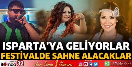 Isparta'ya geliyorlar