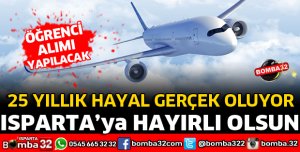 ISPARTA'YA HAYIRLI OLSUN