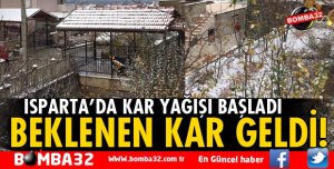 ISPARTA'YA İLK KAR YAĞDI
