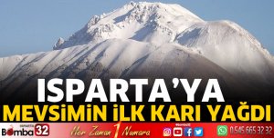 Isparta'ya ilk kar yağışı