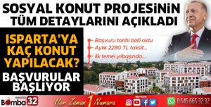 Isparta'ya kaç konut yapılacak