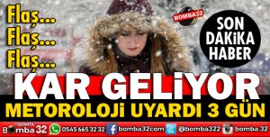 ISPARTAYA KAR GELİYOR